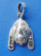 sterling silver hound dog face charm