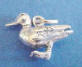 sterling silver duck charm