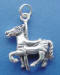 sterling silver carousel horse charm