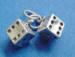 sterling silver dice charm