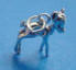 sterling silver deer fawn charm