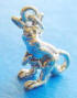 sterling silver 3d kangaroo with joey charm