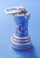 sterling silver chess rook charm