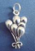 sterling silver birthday balloon bouquet charm