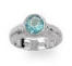 sterling silver march mini ring birthstone charm