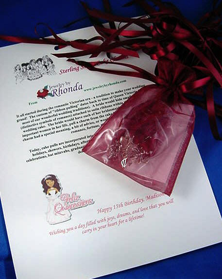Quinceanera cake charms what a great ideathis mother purchased a few of