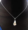 mother of pearl calla lily necklace