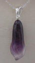 notice the deep rich colors in this amethyst calla lily pendant