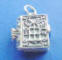 sterling silver holy bible wedding cake ribbon pull charm