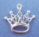 sterling silver crown wedding cake charms for your bridesmaid charm cake also called a ribbon pull