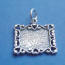 sterling silver picture frame wedding cake charm
