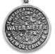 sterling silver new orleans water meter cover wedding cake charm
