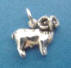 sterling silver ram charms