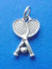 sterling silver single ladies tennis charms for your bridesmaid charm cake