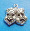 sterling silver theater comedy tragedy masks charms