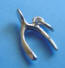 sterling silver wishbone wedding cake charms for your bridesmaid charm cake