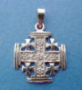 sterling silver Jerusalem Cross charm