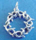 sterling silver crown of thorns charm