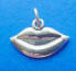 sterling silver lips charm