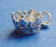 sterling silver crown charm