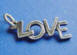 sterling silver love charm