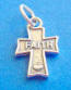 sterling silver faith cross charm