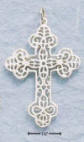 sterling silver filigree cross necklace