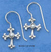 sterling silver cross with pearl earrings