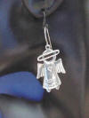 sterling silver country angel earrings