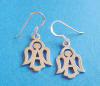 sterling silver angel earrings