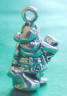 sterling silver santa with list charm