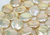 creamy champagne coin pearls
