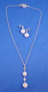 handcrafted 2-coin pearl drop wedding jewerly