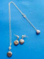 single coin pearl drop wedding jewelry