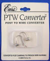 convert post earrings to french wire earrings