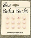 E'arrs Baby Backs are sofr flexible rubber earring backs.
