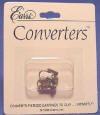 E'arrs silver-plated Converters to convert pierced earrings into clip earrings.