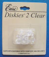 E'arrs Diskies 2 Clear supports earrings with comfort and security