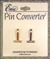 gold plate and silver plate horizontal pin brooch converters