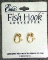 one pair of Earrs(R) Fish Hook Converters(TM) convert wire fish hook earrings to clip non-pierced earrings