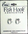 silver-tone earrs fish hook earring converters