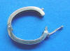 sterling silver necklace shortener clasp open with saftey latch