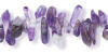 genuine amethyst gemstone chips for your hand-crafted sterling silver anklet