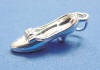 sterling silver high heel shoe - pump with bow on top