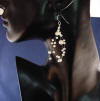 pearl double-strand illusion earring approx 2-1/2" long
