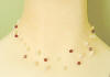 triple-strand pearl and crystal bridesmaid necklace