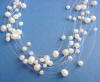 bridal wedding jewelry - 15 strand pearl illusion necklace