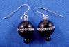 earrings with same Swarovski black onyx with rhinestones beads