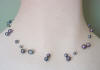 double-strand black pearl illusion necklace