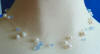 triple-strand pearl and light blue crystal illusion necklace